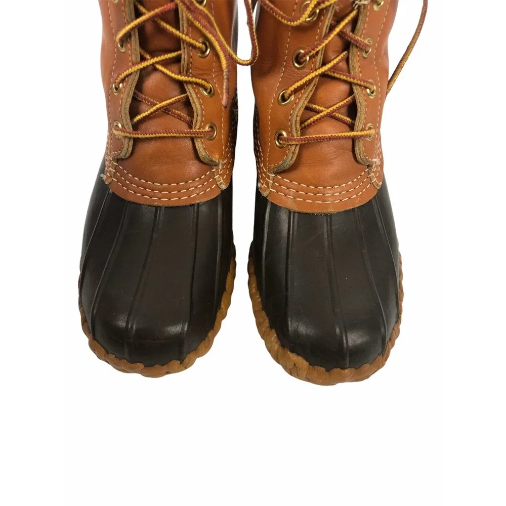 LL Bean Leather Boots Mens Size 6 Waterproof Winter Duck Snow Rain Vintage